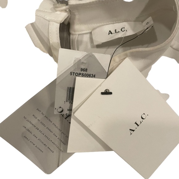 NWT A.L.C. Marina Keyhole Crepe Blouse - Picture 9 of 11